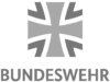 Bundeswehr Logo in schwarzweiß auf transparentem Hintergrund.