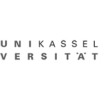 Uni Kassel Logo in schwarzweiß auf weißem Hintergrund.