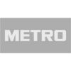 Logo Metro AG Logo in schwarzweiß auf weißem Hintergrund.