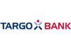 Targo Bank Logo Logo in blau und rot auf transparentem Hintergrund.