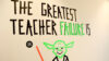 Ein Poster mit dem Slogan "The greatest teacher failure is".